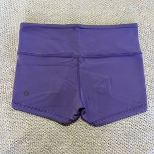 Lululemon Lavender Light Blue Reversible Shorts